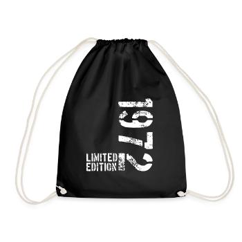 Limited Edition 1972 - 50th Birthday Used Look - Drawstring Bag - black - Front