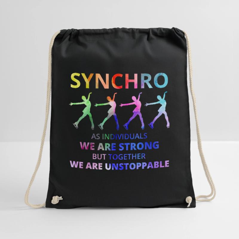 Synchro Synchron Eiskunstlauf Eiskunstläufer Turnbeutel