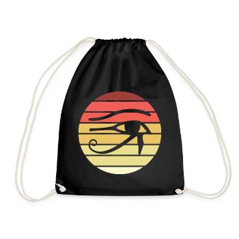 Eye Of Horus Retro Style Vintage - Drawstring Bag - black - Front
