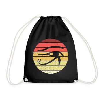 Eye Of Horus Retro Style Vintage - Drawstring Bag - black - Front