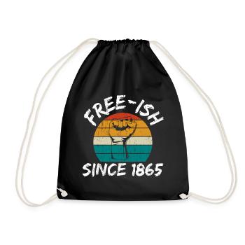 Victory Freedom Diversity Rights Justice Equality - Turnbeutel - Schwarz - Vorne