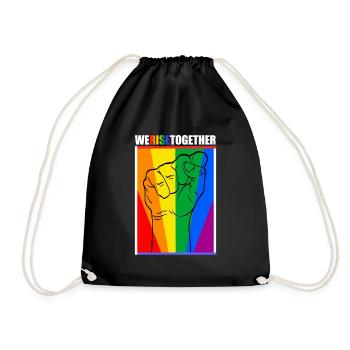 Nous nous élevons ensemble legal liberté coloré - Sac de sport léger - noir - Devant
