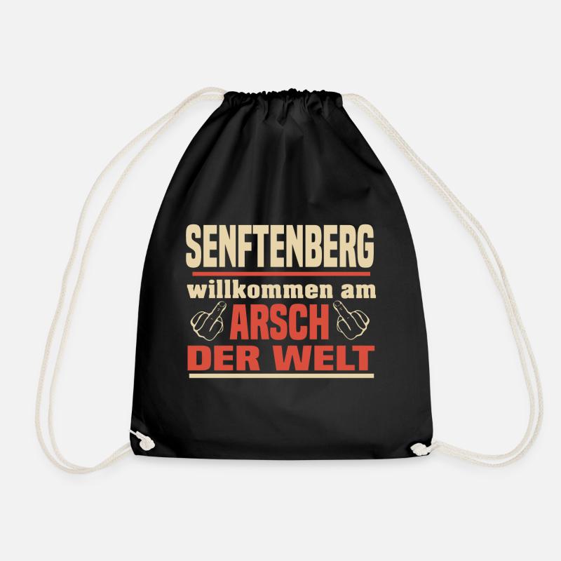 Arsch der Welt Senftenberg - Turnbeutel - Schwarz
