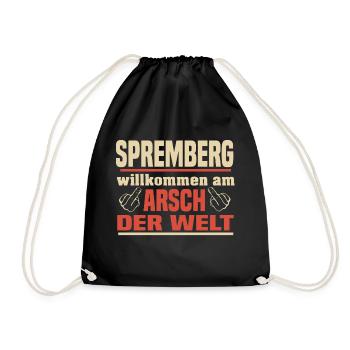 Arsch der Welt Spremberg - Turnbeutel - Schwarz - Vorne