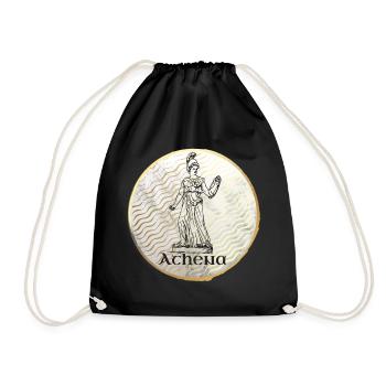 Athena Goddess Greek Mythology - Drawstring Bag - black - Front