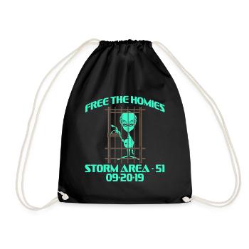 Free The Homies Storm Area 51 20/09/2019 T-shirt - Sac de sport léger - noir - Devant