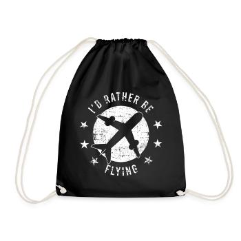 Je préfère être en train de concevoir un T-shirt - Sac de sport léger - noir - Devant