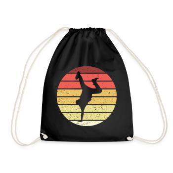 Breakdance Retro Style Vintage - Drawstring Bag - black - Front