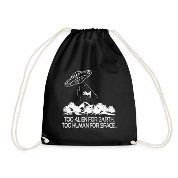 Trop étranger pour la terre Trop humain pour - Sac de sport léger - noir - Devant