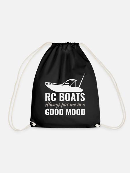 Rc Boat Racing Motorboot Schnellboot Offshore Rennen - Turnbeutel - Schwarz