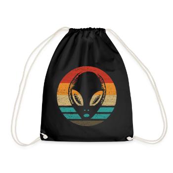 Alien Retro Style Vintage - Turnbeutel - Schwarz - Vorne