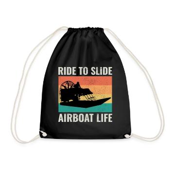 Airboat Fanboat Airboating Vintage Rétro - Sac de sport léger - noir - Devant