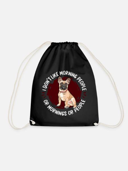 French Bulldog Frenchie Französische Bulldogge - Turnbeutel - Schwarz