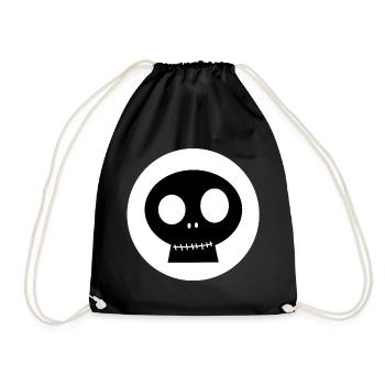 Crâne | Crâne, Best-seller, Halloween - Sac de sport léger - noir - Devant