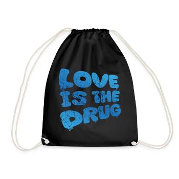 L’amour est la drogue (Blue Scratched Edition) - Sac de sport léger - noir - Devant