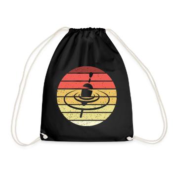 Pose Pêche Nageur Rétro Style Vintage - Sac de sport léger - noir - Devant