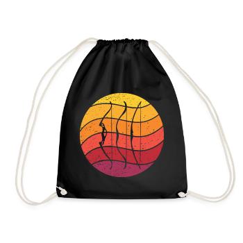 Archery Retro Style Vintage - Drawstring Bag - black - Front