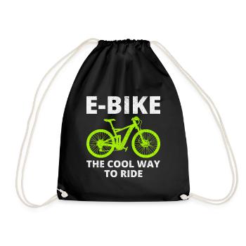 E-Bike Electric-Bike E-Cycliste Cycliste Cycliste Rider - Sac de sport léger - noir - Devant