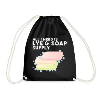 Conception de fabrication de savon pour les conceptions de fabricants de savon - Sac de sport léger - noir - Devant