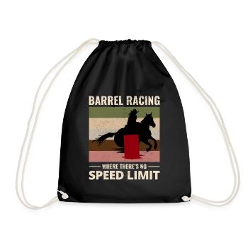 Barrel Racer Racing Équitation Course Rodeo - Sac de sport léger - noir - Devant