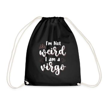 Virgo Zodiac Sign Element Mercury - Drawstring Bag - black - Front