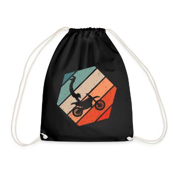 Motocross Seatgrab Retro Style Vintage - Sac de sport léger - noir - Devant