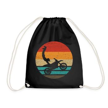 Motocross Seatgrab Retro Style Vintage - Sac de sport léger - noir - Devant
