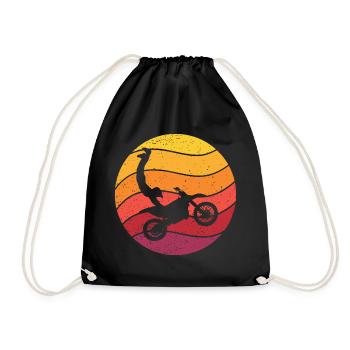 Motocross Seatgrab Retro Style Vintage - Sac de sport léger - noir - Devant
