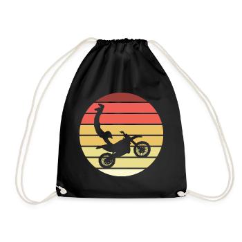 Motocross Seatgrab Retro Style Vintage - Sac de sport léger - noir - Devant