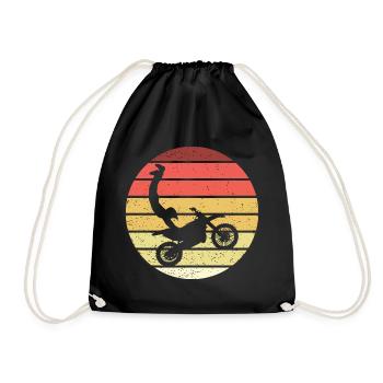 Motocross Seatgrab Retro Style Vintage - Sac de sport léger - noir - Devant