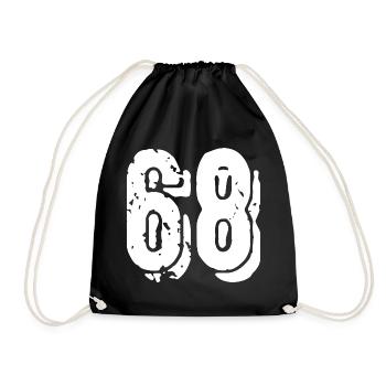 Maillot à 68 numéros - Sac de sport léger - noir - Devant