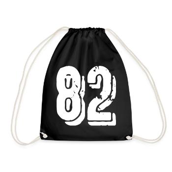 Maillot à 82 numéros - Sac de sport léger - noir - Devant