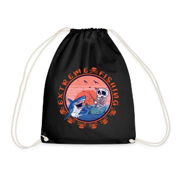 Shark Fishing Extreme - Drawstring Bag - black - Front