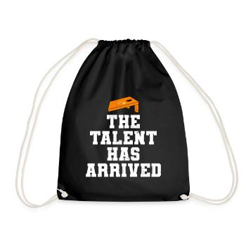 Cornhole Bean Bag Toss Outdoor Lawn Game funny - Drawstring Bag - black - Front
