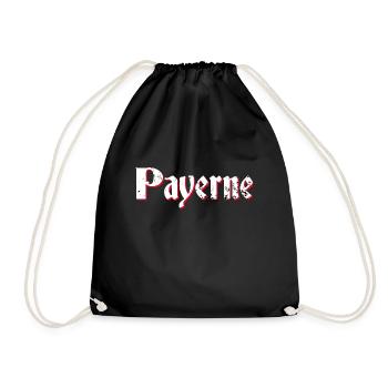 Payerne - Turnbeutel - Schwarz - Vorne