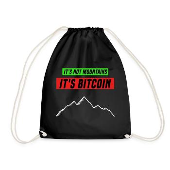 It's not mountains it's bitcoin V8 - Crypto - Sac de sport léger - noir - Devant