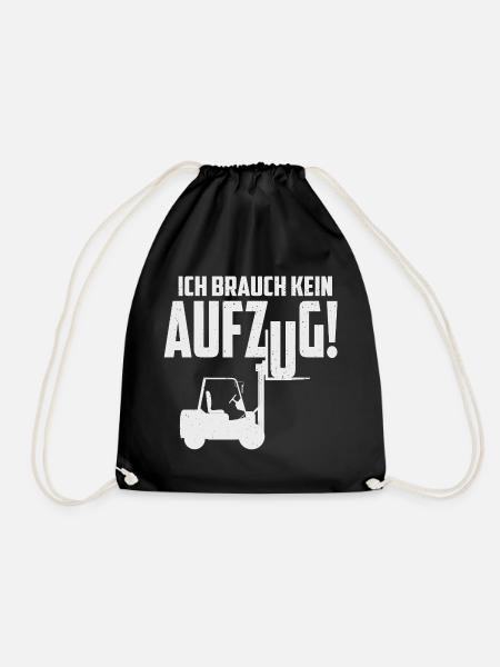 Gabelstapler Führerschein - Turnbeutel - Schwarz
