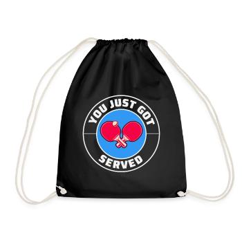 Ping Pong Master Entraîneur de Tennis de Table Paddle Player - Sac de sport léger - noir - Devant