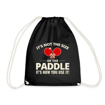 Ping Pong Master Entraîneur de Tennis de Table Paddle Player - Sac de sport léger - noir - Devant