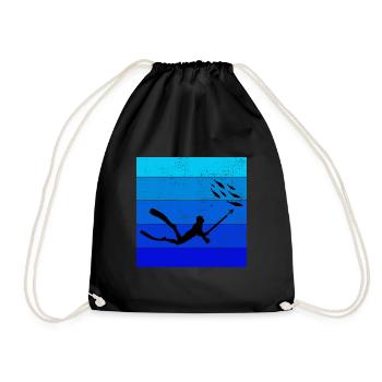 Pêche sous-marine Pêche sous-marine Pêche au harpon - Sac de sport léger - noir - Devant