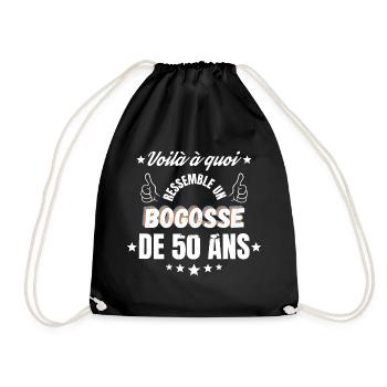 Bogosse of 50 Years - Drawstring Bag - black - Front