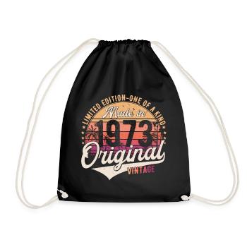1973 Vintage Born Vintage Cadeau d’anniversaire - Sac de sport léger - noir - Devant