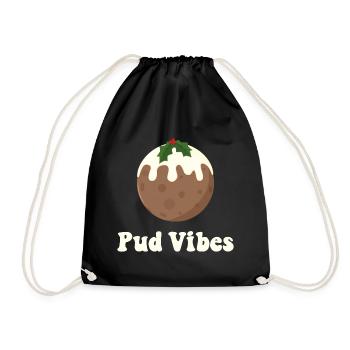 Pud Vibes - Turnbeutel - Schwarz - Vorne