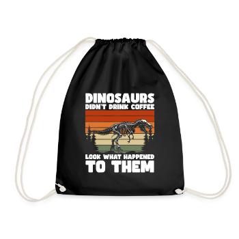 Coffee Mug Espresso Breakfast - Drawstring Bag - black - Front