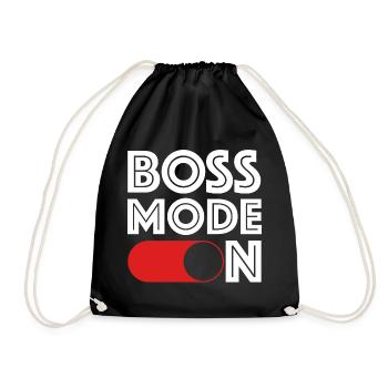 Mode Boss sur | Affaires, dictons drôles, amusement - Sac de sport léger - noir - Devant