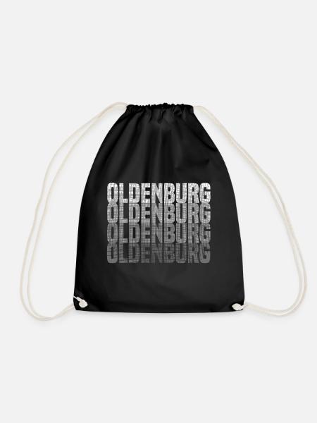 Oldenburg grunge effekt - Turnbeutel - Schwarz