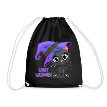 Lovely Halloween’s Kitten - Drawstring Bag - black - Front