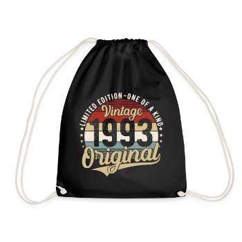 1993 Naissance vintage Anniversaire Rétro - Sac de sport léger - noir - Devant