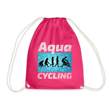 Aqua Cycling Schwimmbad Fitness Evolution - Turnbeutel - Fuchsia - Vorne