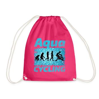 Aqua Cycling Schwimmbad Fitness Evolution - Turnbeutel - Fuchsia - Vorne